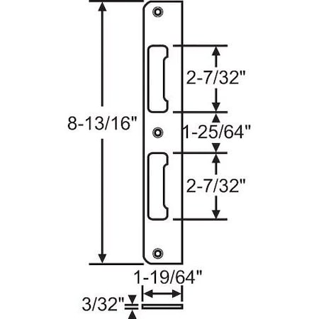 Strybuc Latch and Deadbolt Strike 850-2342311